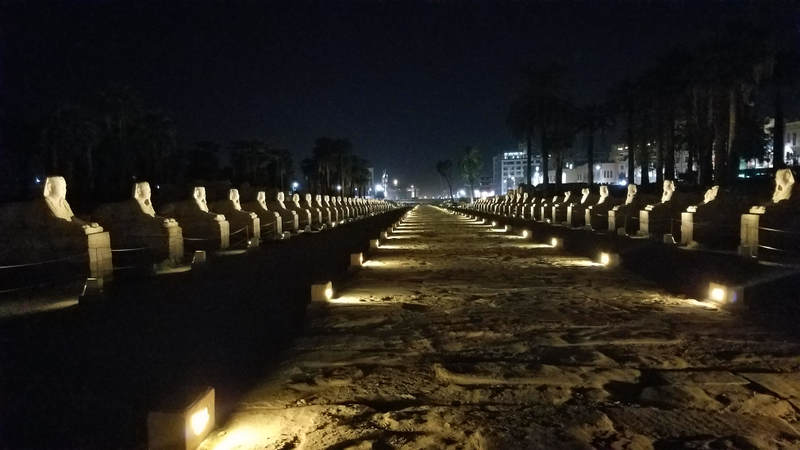 Aisle of Sphinx at Luxor.Allison Keyes/The Root